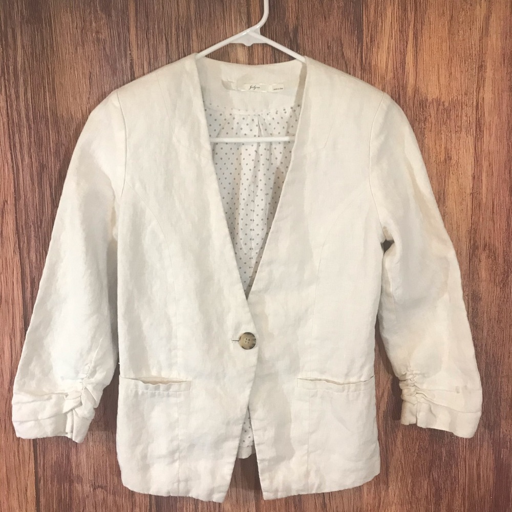 White Gibson Blazer 3/4 Sleeve